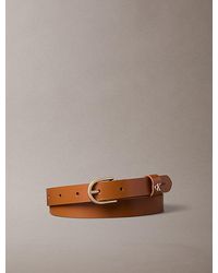 Calvin Klein - Monogram Rounded Buckle Belt - Lyst