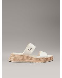 Calvin Klein - Espadrillas Con Plateau - Lyst