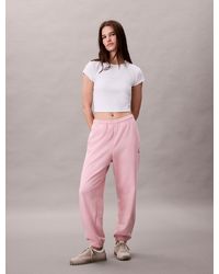 Calvin Klein - Cotton Terry Monogram Joggers - Lyst