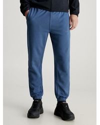 Calvin Klein - Pantalón de chándal holgado de felpa de algodón - Lyst