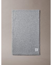 Calvin Klein - Cashmere Emblem Logo Scarf - Lyst