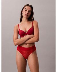 Calvin Klein - Brazilian Briefs Icon Logo Lace - Lyst