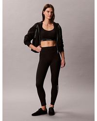 Calvin Klein - Sport Quick Dry Logo High Rise 7 8 Leggings - Lyst