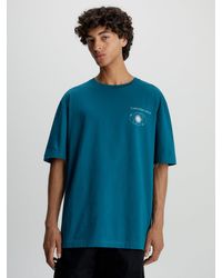 Calvin Klein - T-shirt en coton avec logo dans le dos - Lyst