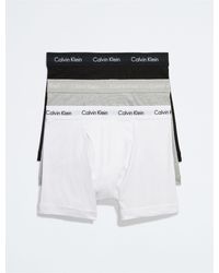 Calvin Klein Cotton Stretch 3-pack Boxer Brief - Black