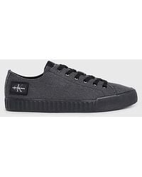 Calvin Klein - Washed Canvas Sneakers - Lyst
