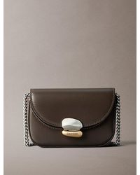 Calvin Klein - Mini Leather Sculptural Wallet Bag - Lyst