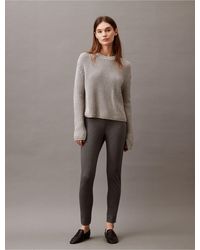Calvin Klein - Solid Ponte Skinny Pants - Lyst