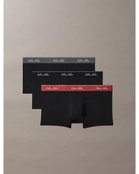 Calvin Klein - 3 Pack Low Rise Trunks Icon Cotton - Lyst