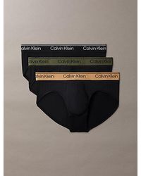 Calvin Klein - 3 Pack Hip Briefs Microfibre Stretch - Lyst