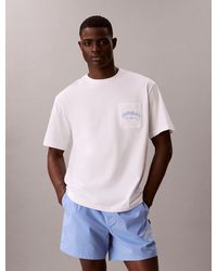 Calvin Klein - Ensemble De Pyjama En Coton Avec Logo Blason - Lyst