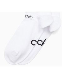 Calvin Klein 2 Pack Performance Trainer Socks - White