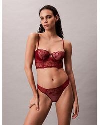Calvin Klein - Unlined Balconette Bra Ck Floral Lace - Lyst