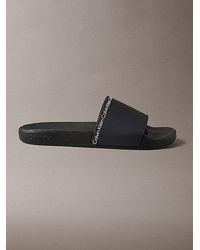 Calvin Klein - Konturierte Logo-Slippers - Lyst