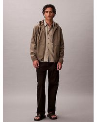 Calvin Klein - Jeans Straight Cotton Twill Cargo Trousers - Lyst