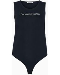 Calvin Klein Body de punto el�stico - Negro