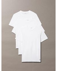 Calvin Klein - 3 Pack Crewneck T-Shirts Cotton Classics - Lyst