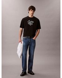 Calvin Klein - Relaxed T-Shirt Met Grafisch Scriptlogo - Lyst