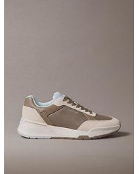 Calvin Klein - Suede Chunky Dad Trainers - Lyst