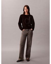Calvin Klein - Jeans Smooth Cotton Monogram Jacquard Top - Lyst
