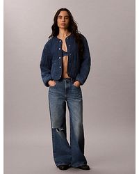Calvin Klein - Jeans Quilted Denim Liner Jacket - Lyst