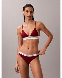 Calvin Klein - Bikini Briefs Cotton Stretch Rib - Lyst