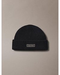 Calvin Klein - Wool Cashmere Blend Fisherman Beanie - Lyst
