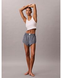 Calvin Klein - Pyjama Shorts Icon Cotton Chambray - Lyst