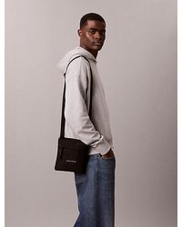 Calvin Klein - Nylon Monogram Logo Flatpack - Lyst
