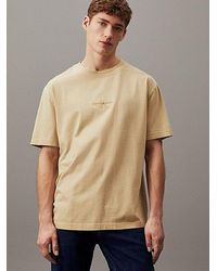 Calvin Klein - Lässiges T-Shirt aus gewaschener Baumwolle - Lyst