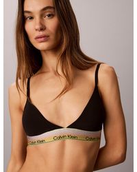 Calvin Klein - Lightly Lined Triangle Bra - Lyst