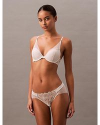 Calvin Klein - Sujetador escotado - CK Black Floral Lace - Lyst