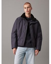 Calvin Klein - Gewatteerd Jack Van Katoen Nylon - Lyst