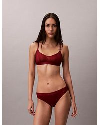 Calvin Klein - Bralette Microfibre Lace - Lyst