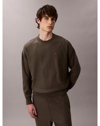 Calvin Klein - Relaxed Monogram Sweatshirt - Lyst