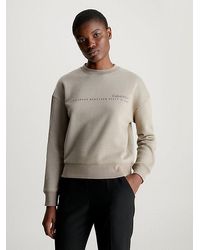 Calvin Klein - Relaxed Logo-Sweatshirt - Lyst