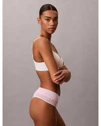 Calvin Klein - Brazilian Briefs Icon Logo Lace - Lyst