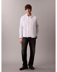 Calvin Klein - Jeans Stripe Classic Oxford Button Down Shirt - Lyst