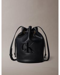Calvin Klein - Borsa A Secchiello Piccola Con Monogramma - Lyst