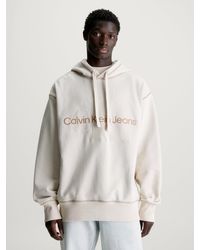 Calvin Klein - Oversized Monogram Hoodie - Lyst