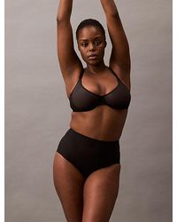 Calvin Klein - Sculpted Shapewear Briefs Stay Put Mesh - Lyst