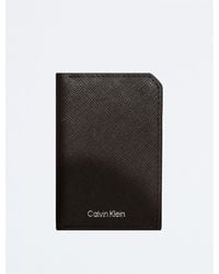 Calvin Klein - Refined Saffiano Compact Bifold Wallet - Lyst