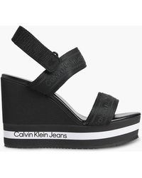 Damen-Sandalen mit Keilabsatz von Calvin Klein | Online-Schlussverkauf –  Bis zu 61% Rabatt | Lyst DE