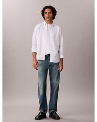 Calvin Klein - Jeans Oxford Stripe Button Down Shirt - Lyst