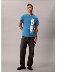 Calvin Klein - Calvin Klein Vertical Logo Graphic Classic T-Shirt - Lyst