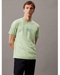 Calvin Klein - T-Shirt mit linearer Grafik - Lyst