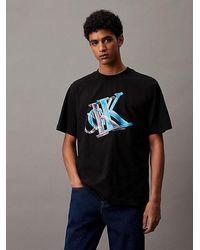 Calvin Klein - Oversized Monogram T-shirt - Lyst