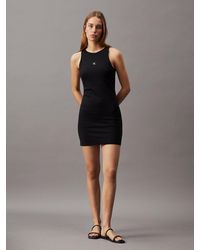 Calvin Klein - Milano Jersey Cut Out Dress - Lyst