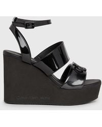 Calvin Klein - Platform Wedge Sandals - Lyst