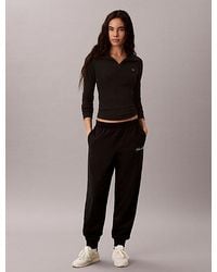 Calvin Klein - Logo Cotton Jersey Lounge Sweatpants - Lyst